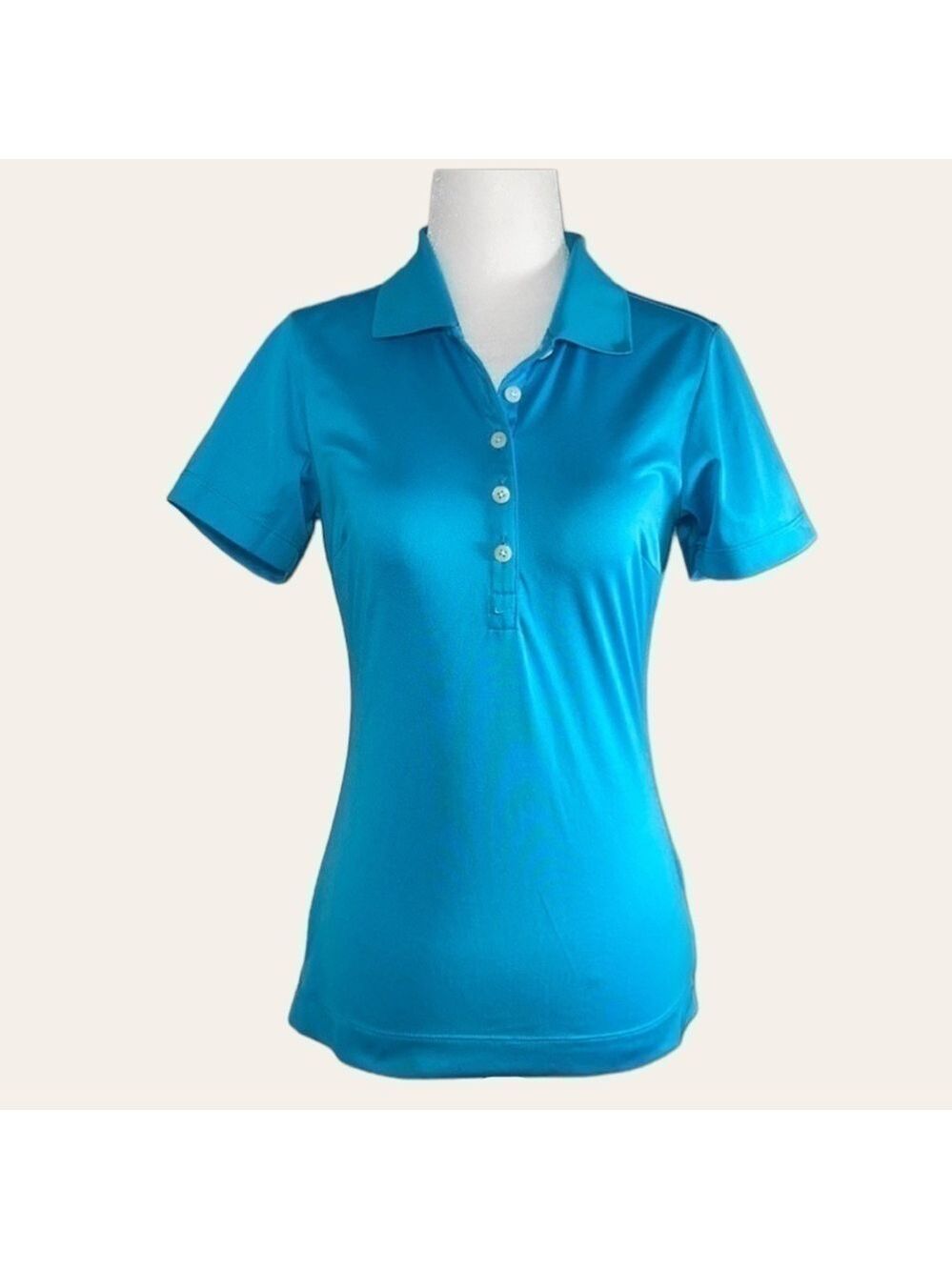 Nike Polo Golf Shirt Dry-Fit Blue
